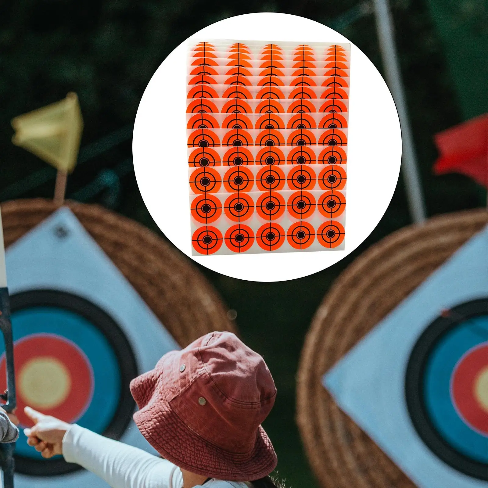 200x Shooting Targets Indoor and Outdoor Practice Self Adhesive Stickers