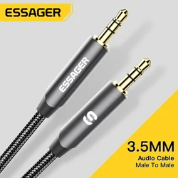 Essager kabel AUX głośnik przewód Audio 3.5mm Jack męski na męski dla Huawei Xiaomi Iphone samochody JBL Adapter słuchawkowy przedłużacz