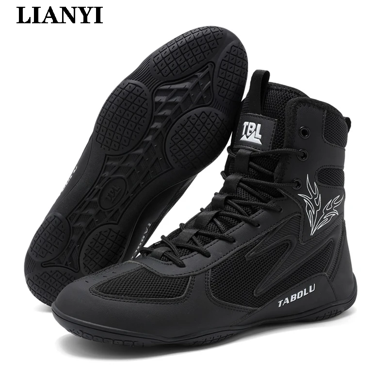 

Борцовки LIANYI, профессиональные ботинки для тяжелой атлетики, нескользящие, дышащие, износостойкие тренировочные борцовки для мужчин