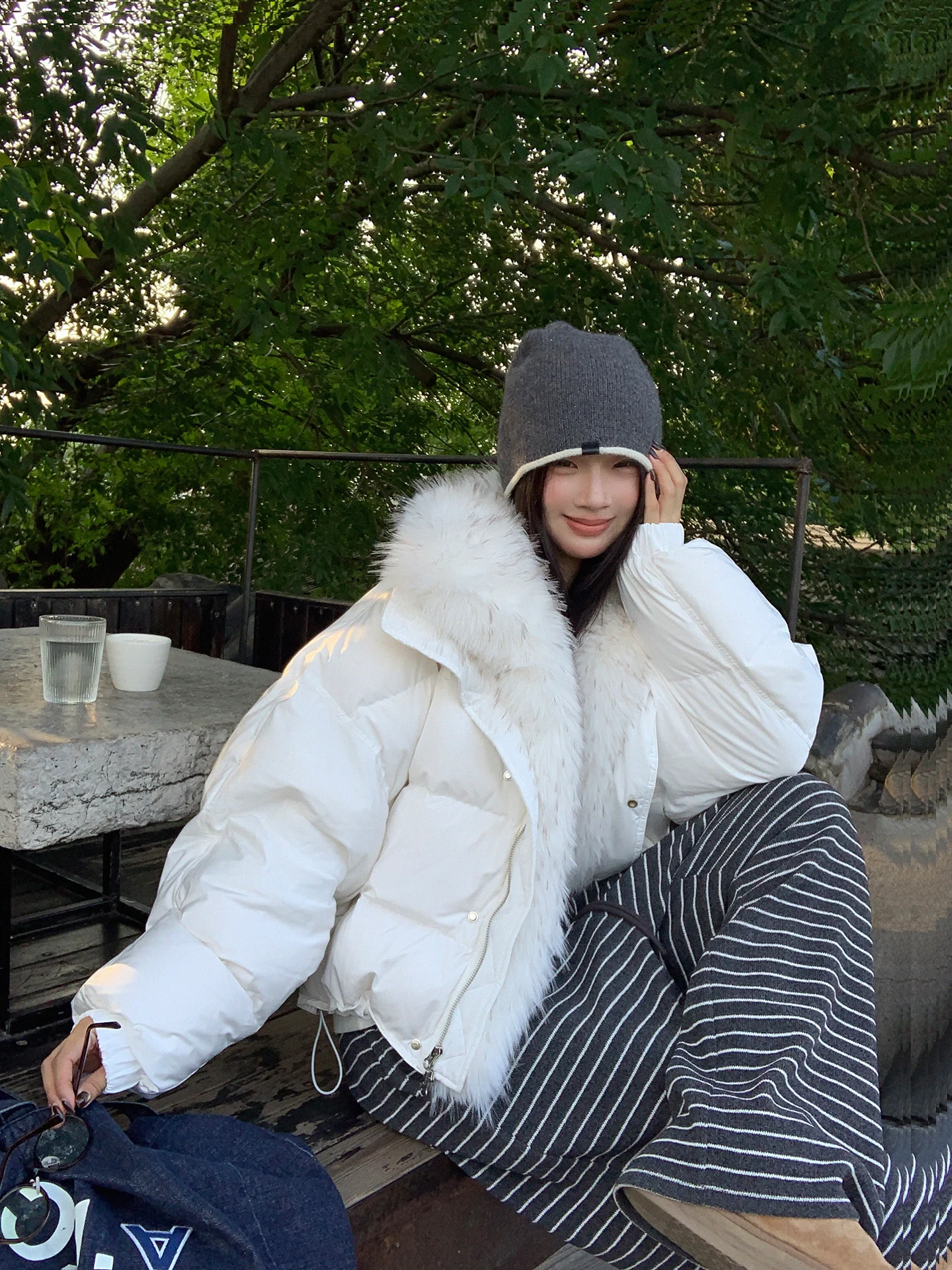 

G Sle женское пуховое пальто Jaet White Du с утепленным воротником и воротником, зимнее пальто для поездок на работу, прямой крой, 90% пуховый наполнитель