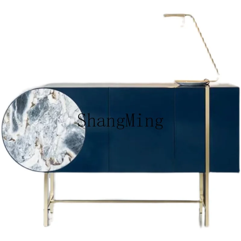 LXY light luxury home entrance cabinet simple villa dining side cabinet high-end paint decorative cabinet