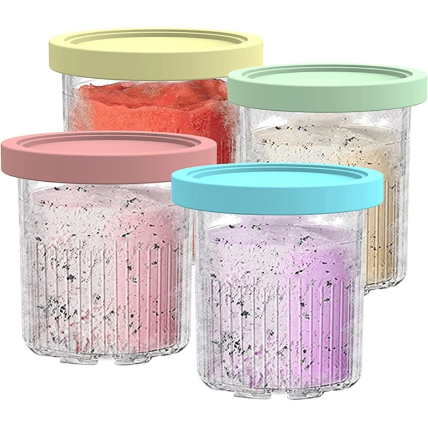 New NEW Stylish and Convenient Creami Series Ice Cream Makers - Safe for Dishwasher Cleaning, Perfect for NC500 NC501