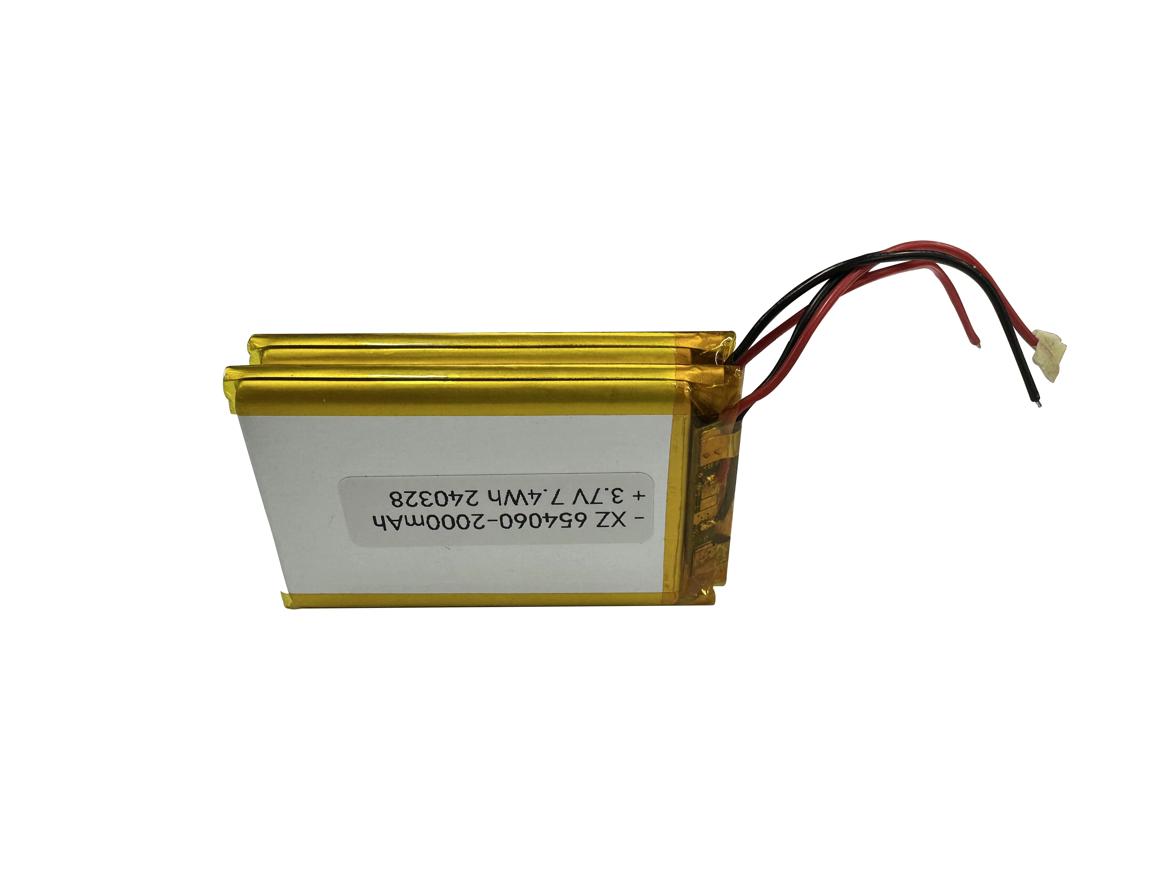 

Li-ion battery 604065 654065 3.7v 2000mah equipment back clip power supply lithium battery