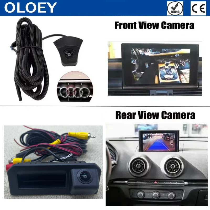 HD Reverse Camera For Audi A5 B9 8W Q5 FY S5 2016 - 2020 Original Screen Update Front Rear View Camera No Need Programming