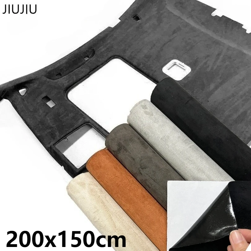 Quality Suede Fabric Wrapped Car Interior Suede Self Adhesive Ultra Fine Fiber Synthetic Leather Car Stretchable Interior Film