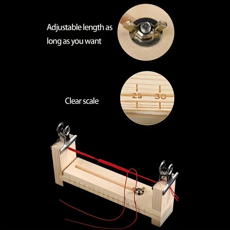 Wooden Jig Bracelet Maker, Adjustable Paracord Clip Bracelet Maker U Shaped Wood Frame Bracelet Jig Kit