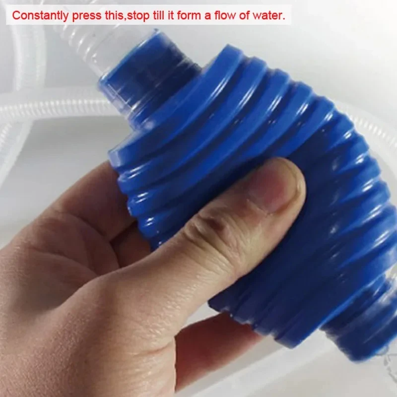 1Pcs Aquarium Siphon Fish Tank Syphon Vacuum Gravel Water Filter Cleaner Siphon Pump Manual Cleaner ChangerSafe Vacuum