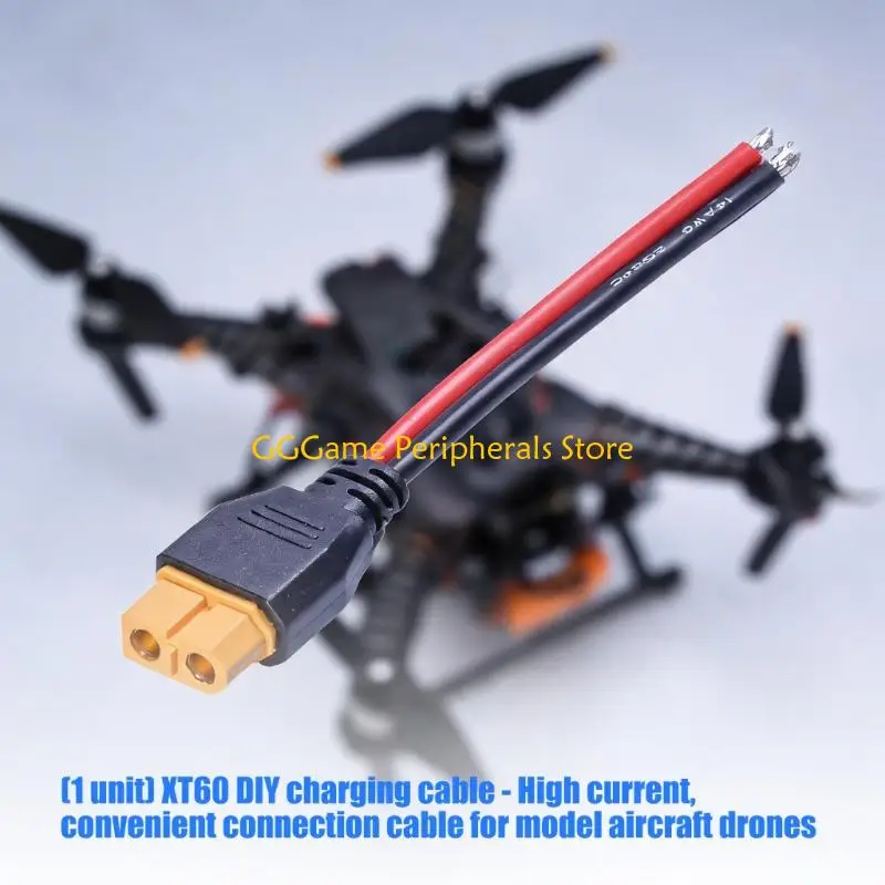 U55B 60 DIY Charging Cable PVC Insulated 60 Cord for Remote Battery Setup and Customize Wiring Prep with Stripped Wire Ends