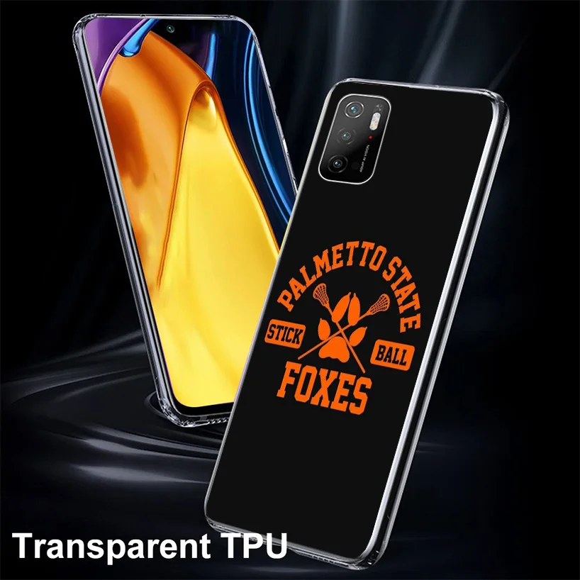 Andreil All For The Game Palmetto State Foxes Phnoe Case for Xiaomi Poco X5 Pro X4 Gt X3 Nfc M5S M4 M3 M2 F3 F2 F1 Mi Note 10 Li