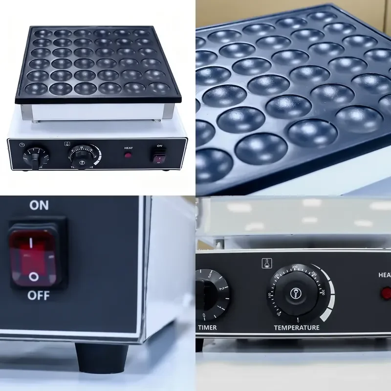 Commercial Mini Japanese Pancake Belgian Waffle Machine Electric 1000W Automatic Off Timer Non-stick Coating