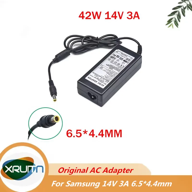 Adaptador genuíno 14v 3a para monitor lcd samsung bx2235 s22a100n s19a100n s22a200b s22a300b s23a300b s19a300b s20a300b