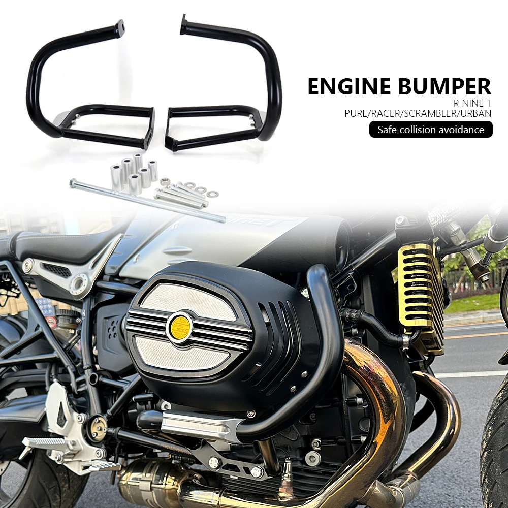 

New Metal Engine Crash Bar Extension Bumper For BMW R9T r9t R NINE T Pure RNINET Racer R NineT NINET Scramble Rninet Urban