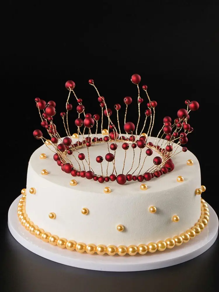 Couronne de gâteau en métal et strass cristal, décorations de Cupcakes diadème, couvre-chef pour fête à thème de mariage, anniversaire, réception-cadeau pour bébé