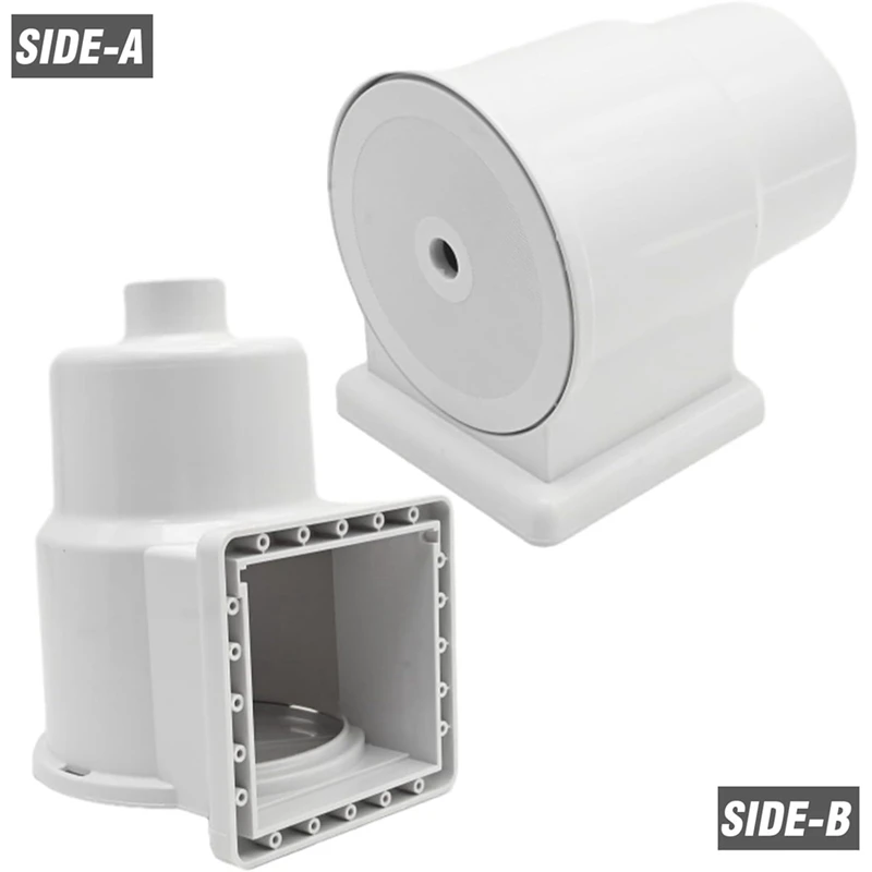 AA81-Bovengrondse zwembadskimmer, wandskimmer met accessoire, zwembadskimmer, openingsbreedte 6 inch, SP1091LX