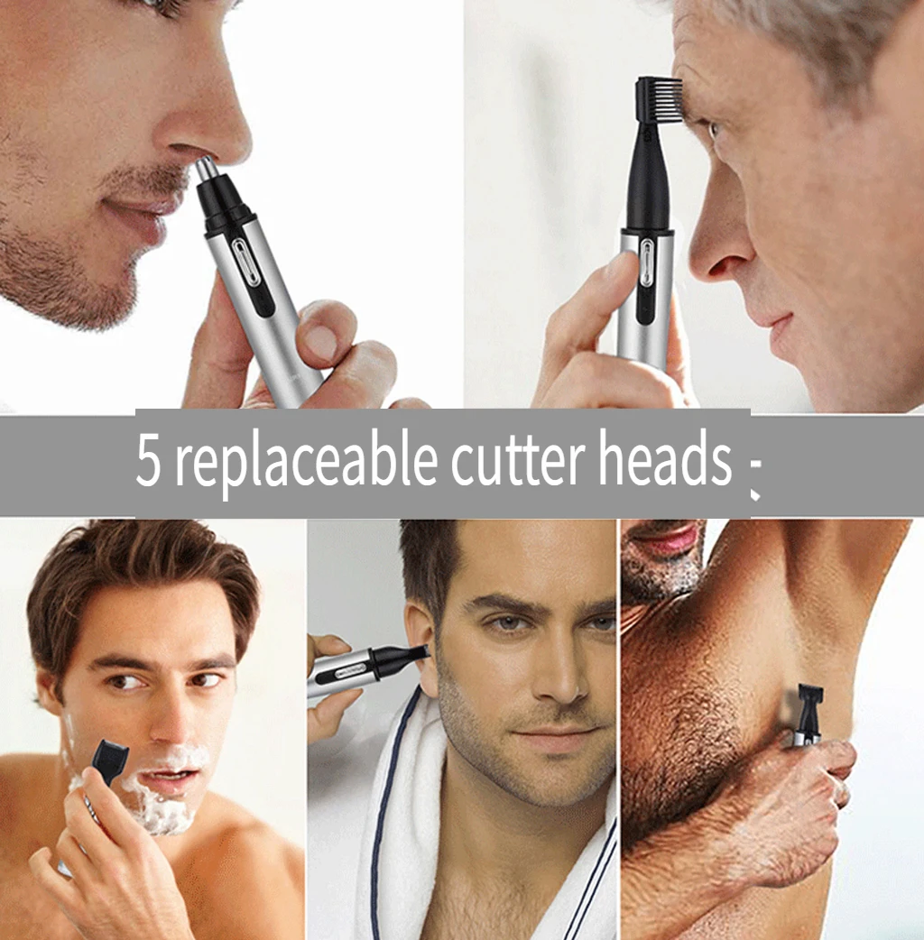 Surker 5-in-1 الشعر المتقلب متعددة الوظائف أدوات للعناية الشخصية المحمولة البسيطة USB قابلة للشحن الأنف الأذن أداة تهذيب المنزلية