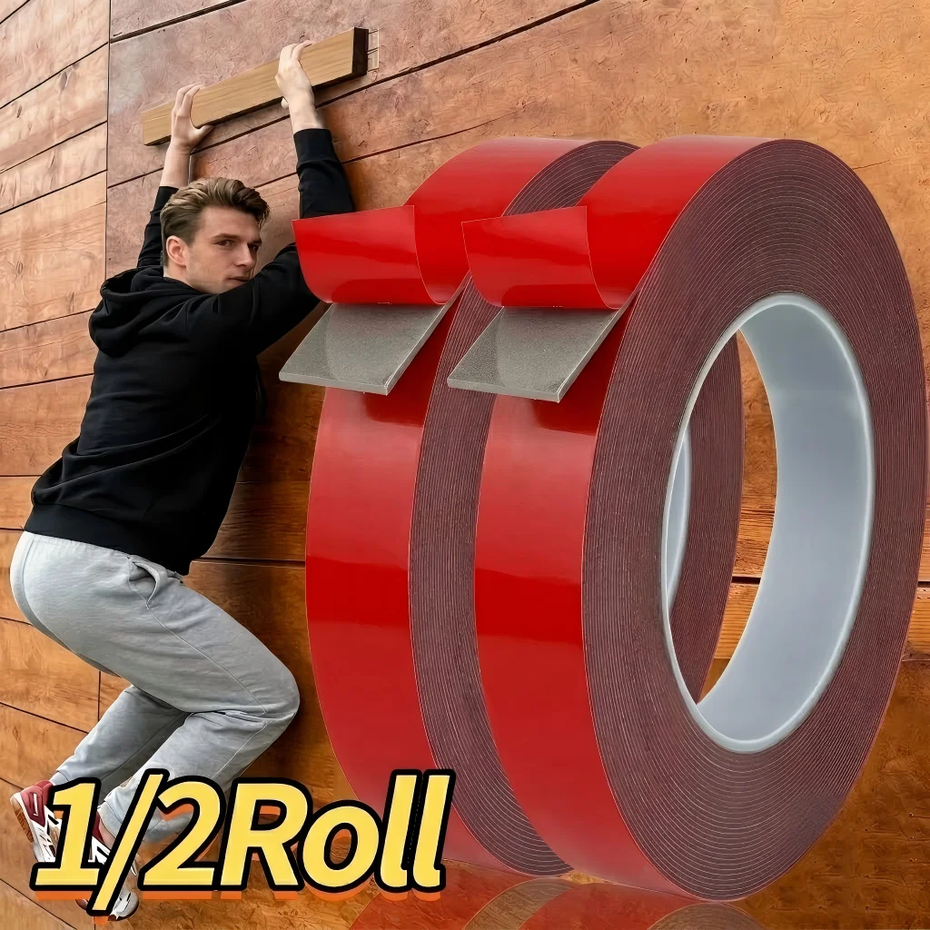YITAPE Strong Double Sided Tape Heavy Duty Mounting Tape No Residue Waterproof Adhesive Tape for Car Special Home Fixing 3meters