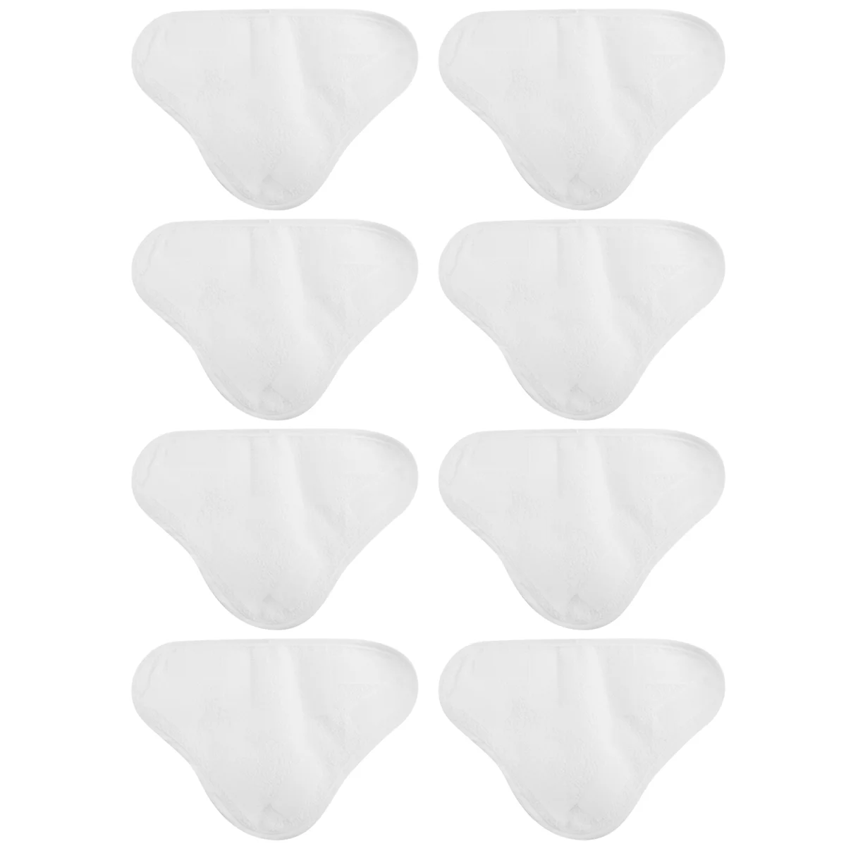 8 Pcs of Replacement Steam Mop Microfiber Cloth Pad for H2O X5 Mop Triple-Cornered Mop