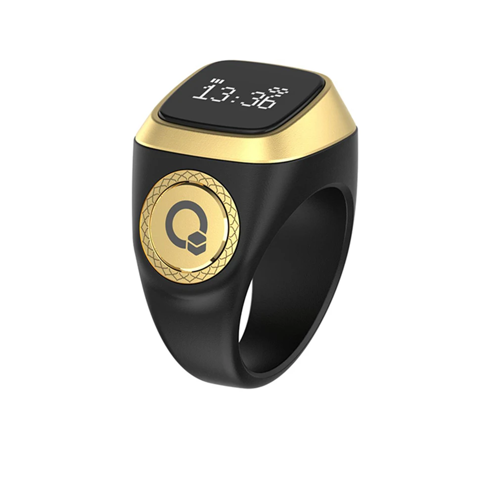 IQibla Smart Zikr Ring: Waterproof Digital Counter & Vibration Reminder 18mm 20mm 22mm Smart Rings Consumer Electronics