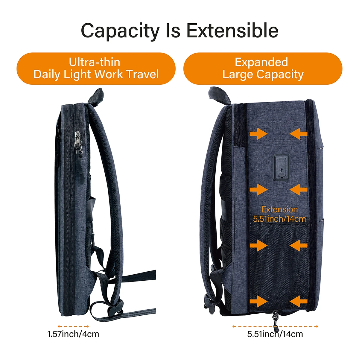 Laptop backpack 14 inch slim expandable large-capacity independent computer compartment Anti-splash, shock-proof, anti-scratch, - AliExpress 1524 Laptop backpack 14 inch slim expandable large-capacity independent computer compartment Anti-splash, shock-proof, anti-scratch, - AliExpress 1524