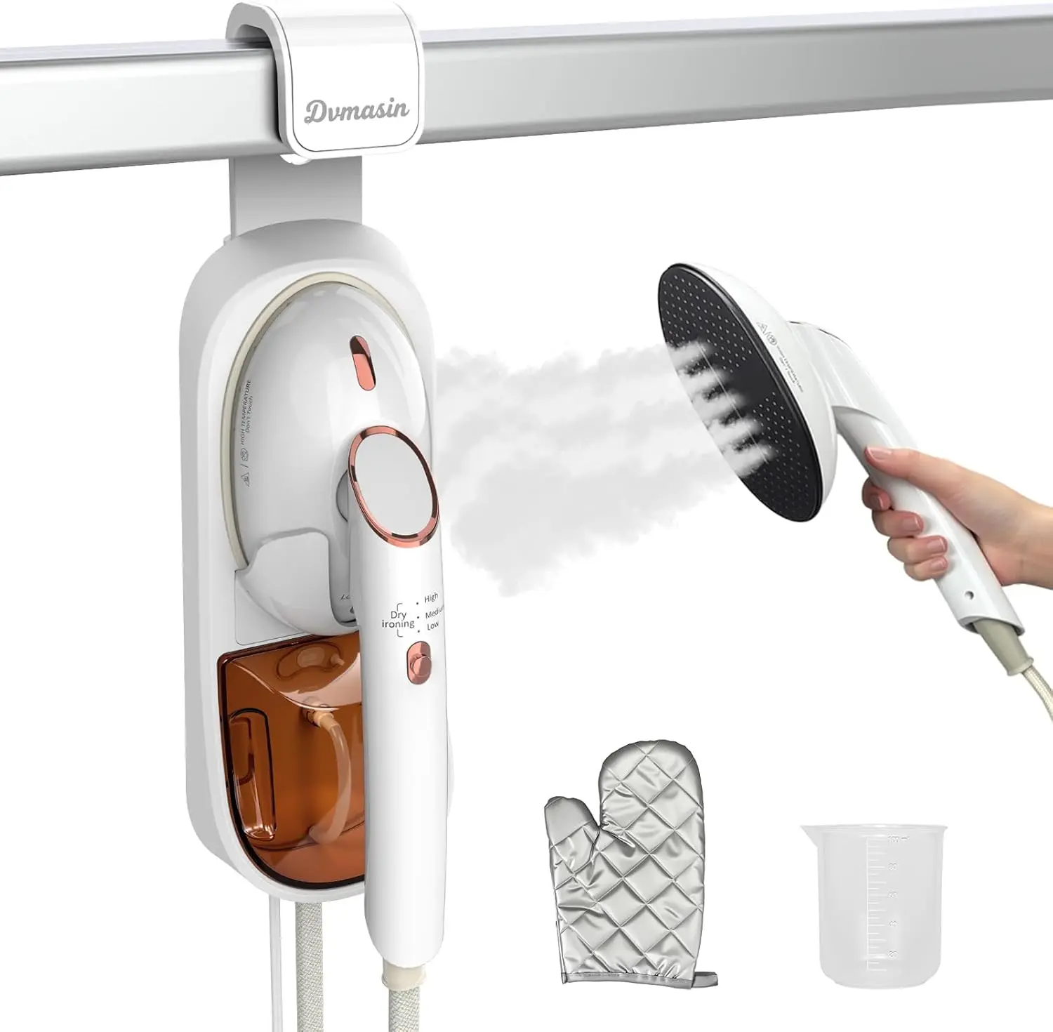 

Steamer for Clothes 1500W Clothes Steamer Handheld Garment Steamer Iron Portable Fabric Wrinkles Remover 30s Rapid Heat Up