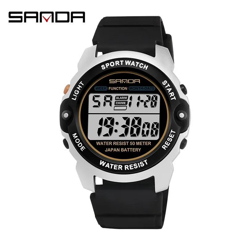 SANDA 6003 Sports Women Watches Fashion Casual Waterproof LED Digital Watch Female Wristwatches For Women Clock Relogio Feminino