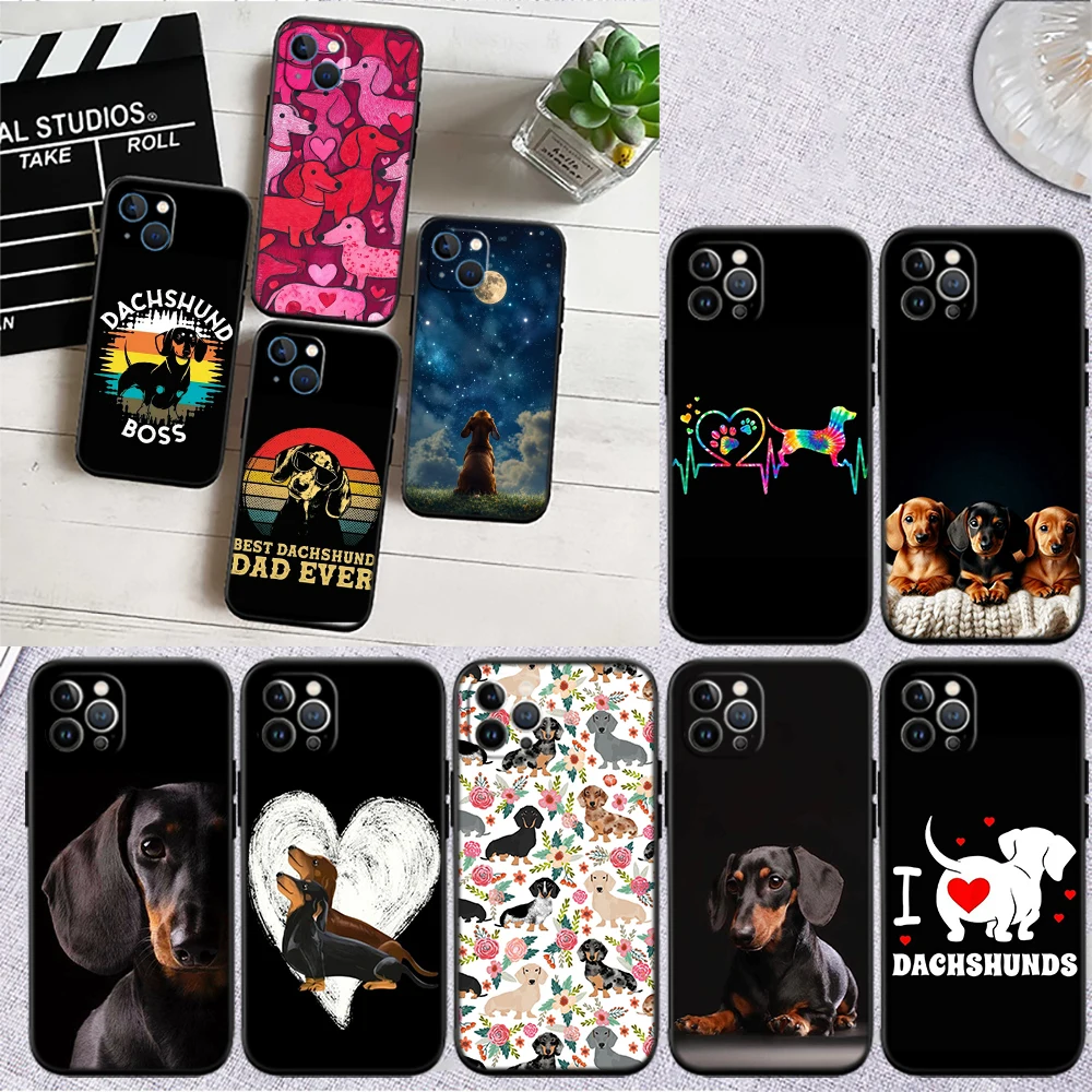 EY5 Dachshund Dog Phone Case for Samsung Galaxy A11 A12 A13 A15 A52S A53 A55 A56 A70 A71 A72 A73 F06 F16 F56