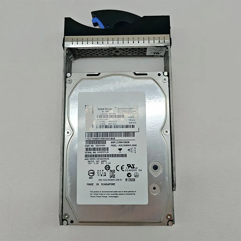 

Server hard drive 49Y1870 HUS156060VLS600 600GB 15K SAS original second-hand