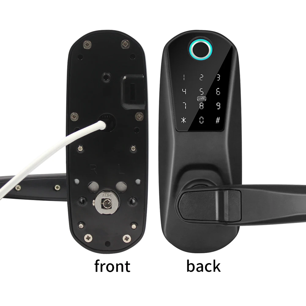 TTLOCK  APP Fingerprint Bluetooth Cylinder Lock Biometric Electronic Smart Door Lock Digital Keypad RFID Card Keyless Lock