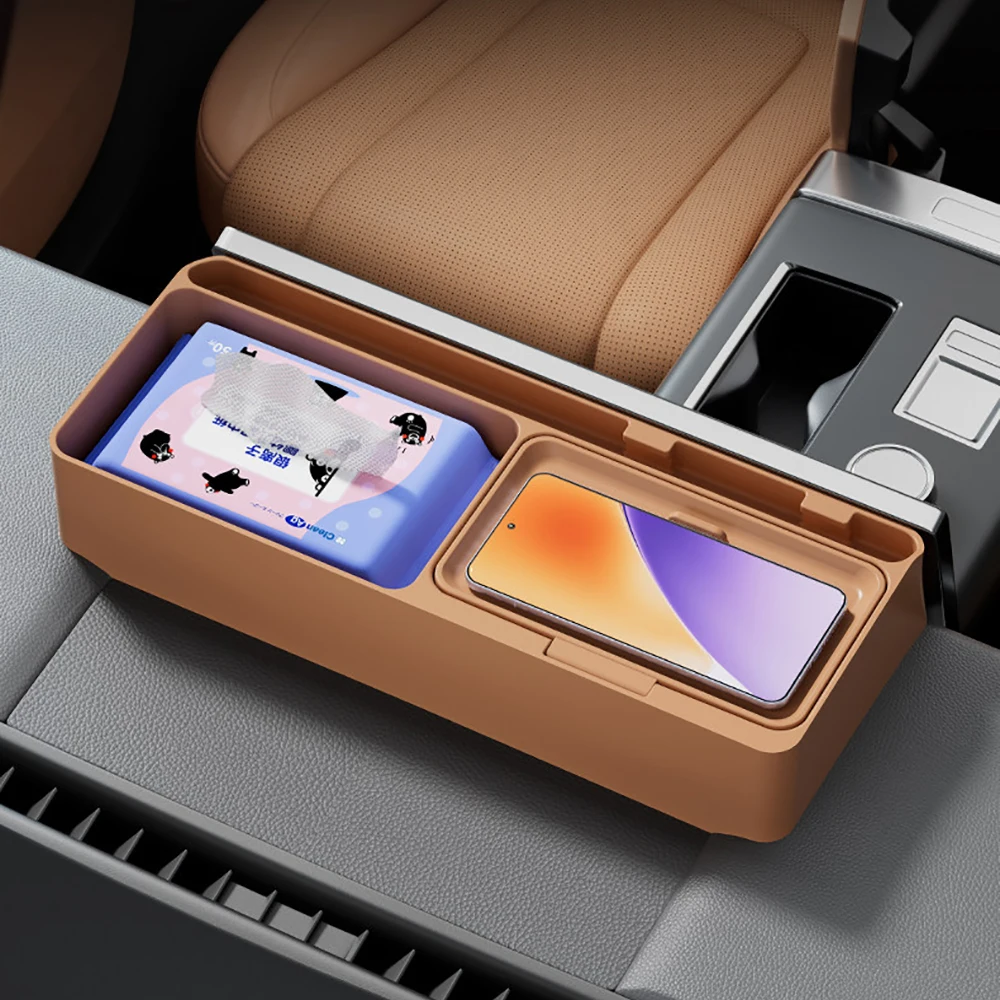 Car Navigation Screen Rear Storage Box For CHERY ICAR V27 2025 2026 Modified Silicone Automotive Interior Storage Accessories - view 5
