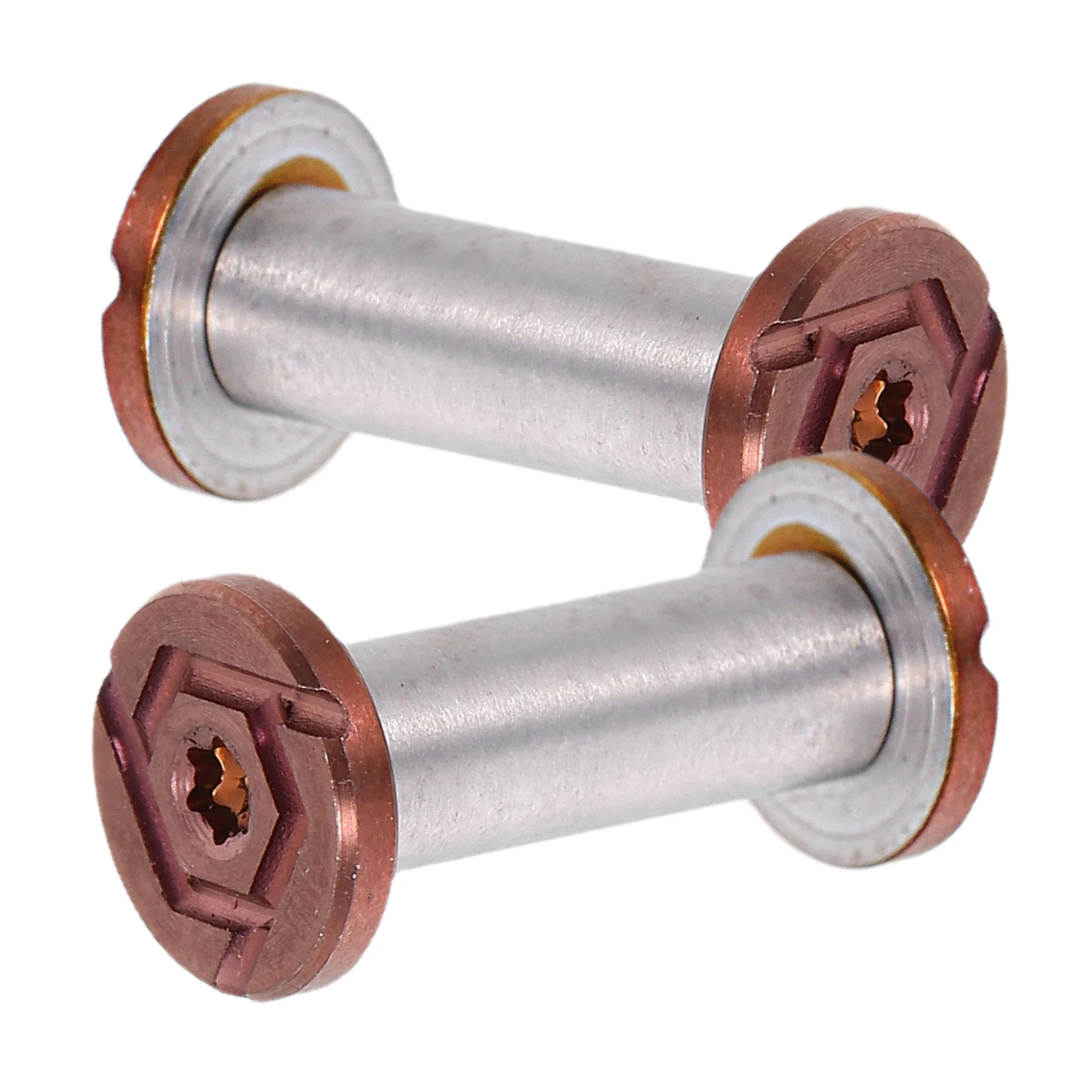 

2Pcs DIY Knife Handle Screws Stainless Steel Plum Head Fastening Pins for Durable Chef Knife Repair Black Kitchen Handles