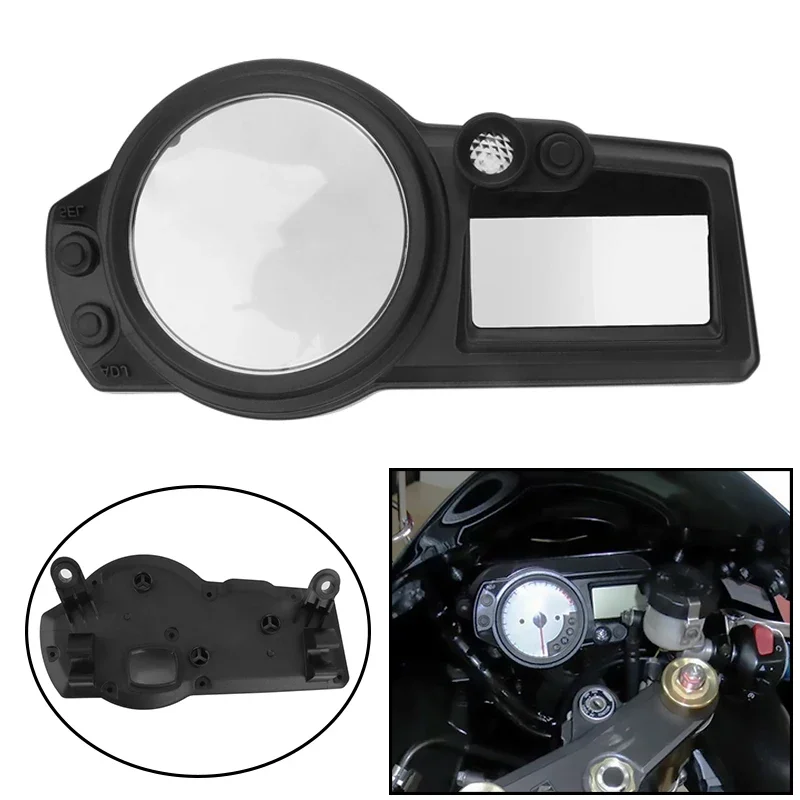 

Motorcycle Black Speedometer Instrument Case Gauge Tachometer Housing Cover For SUZUKI GSXR600 GSXR750 GSXR 600 750 K4 2004 2005