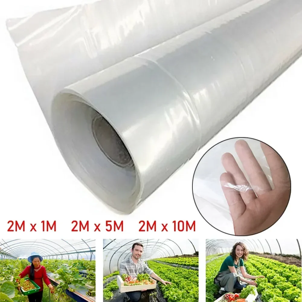 Transparent Vegetable Greenhouse Agricultural Cultivation Plastic Cover Film 8 Size Optional Waterproof Anti-UV Protect Plant