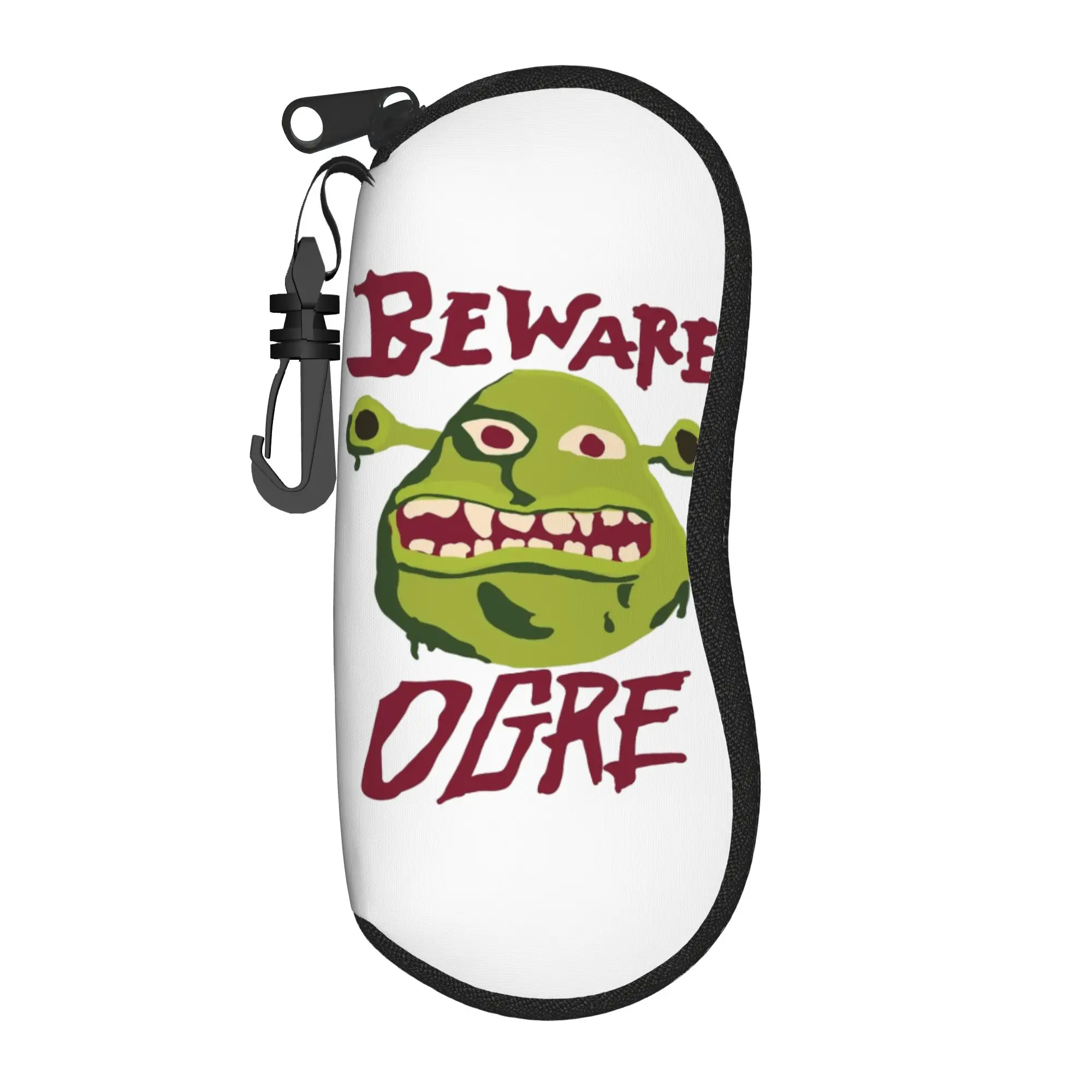 Beware Ogre Shreks Sign Glasses Case Unisex Convenient Box  Reading Storage Box Office Sunglasses Box