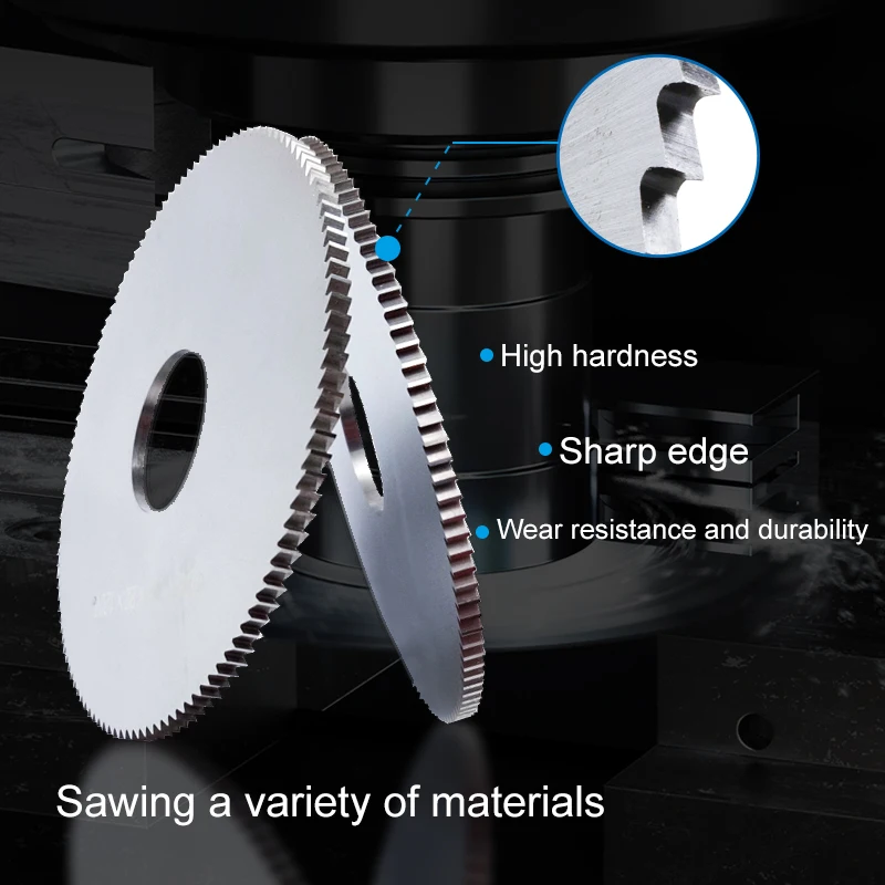 CMCP 63/75mm Slitting & Slotting Saw Blade HSS Steel Circular Cutting Disc for CNC Slitting Machine Metal Steel PVC Cutting Tool