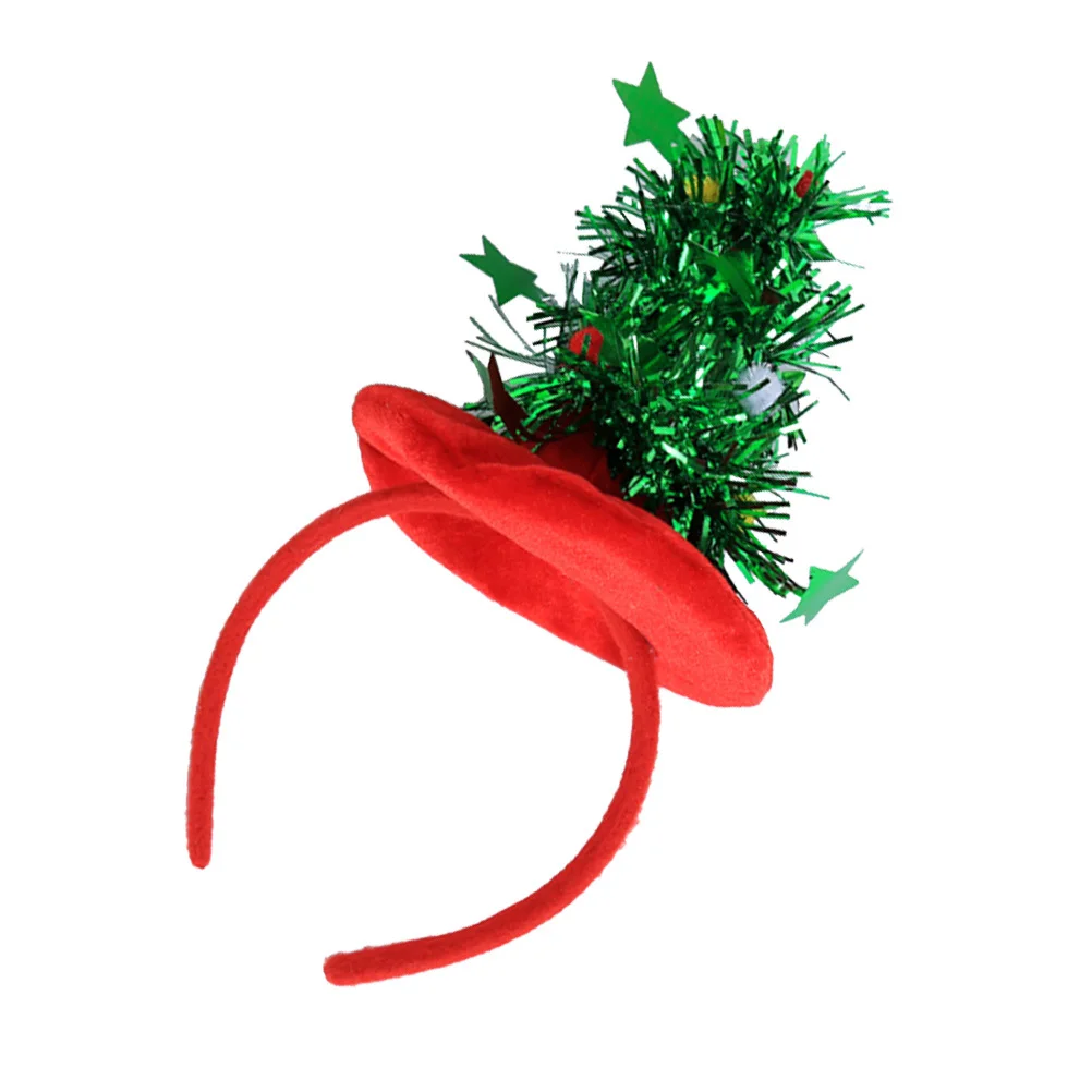 

Red Christmas Tree Headwear Xmas Hair Hoop Party Favors Creative Gift for Friends Family Lively Atmosphere Holiday Celebration