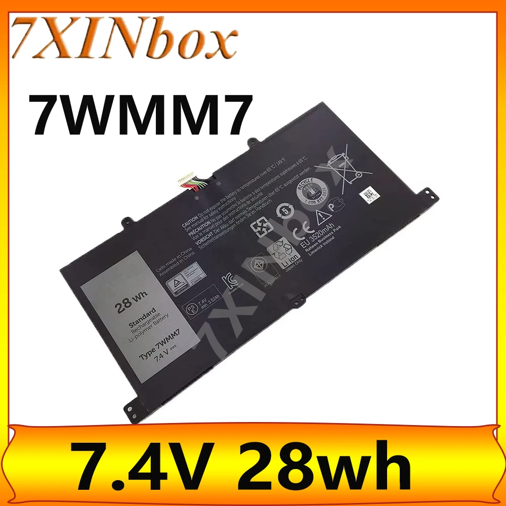 7XINbox 7WMM7 7.4V 28wh Original Laptop Battery For Dell l Venue 11 Pro Keyboard Tablet DL011301-PLP22G01 CFC6C CP305193L1 D1R74