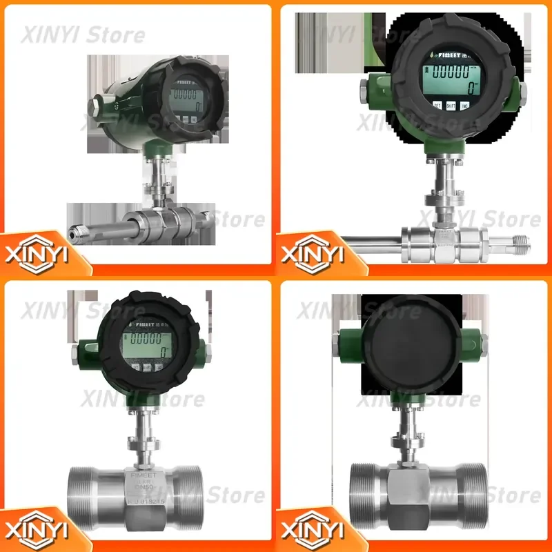 for DN4/6/10 Digital Turbine Flow Meter SS304 Stainless Steel Explosion-proof RS485 4-20mA +/-0.2% Accuracy OEM Support