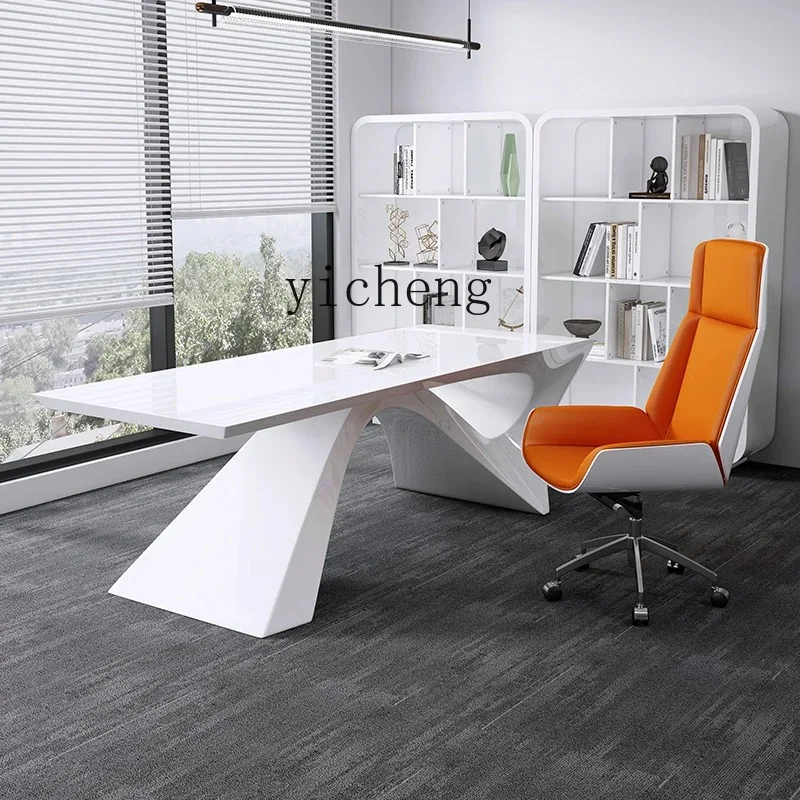 CZ-31  simple modern president desk creative desk office desk and chair combination