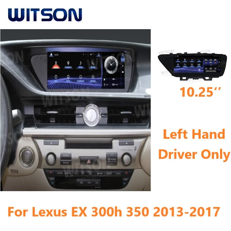 

Автомагнитола WITSON, Android 10,25 '', для Lexus EX 300h 350 2013-2017 LHD Carplay, GPS, мультимедиа