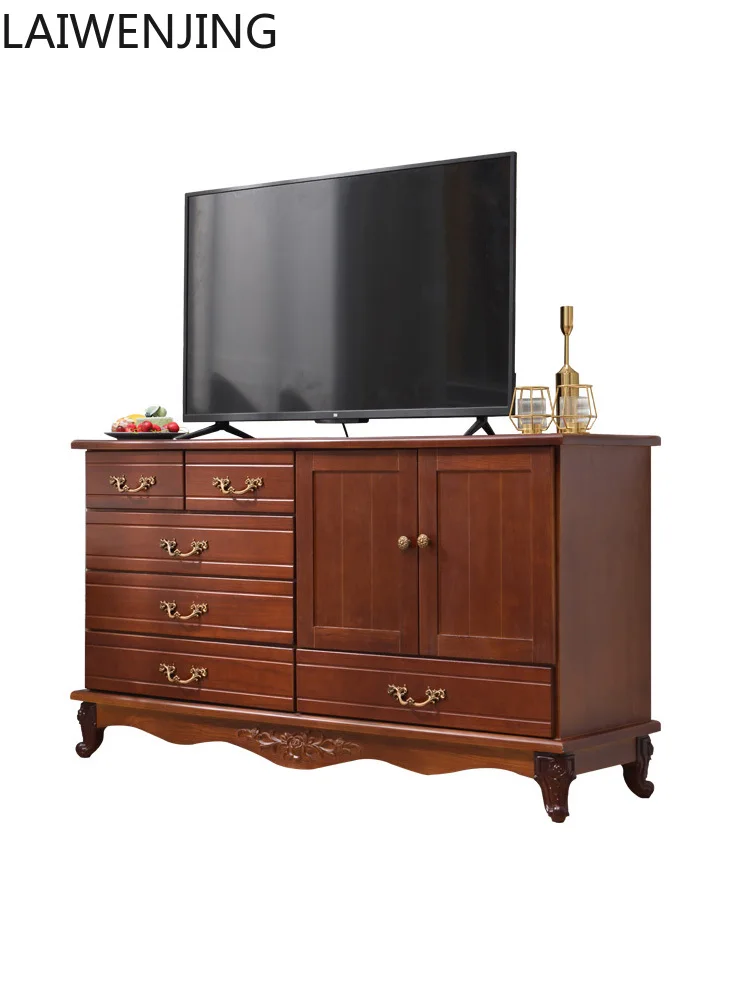 

HLZ solid wood bedroom drawer type economical storage cabinet simple modern multi-functional living room solid wood locker