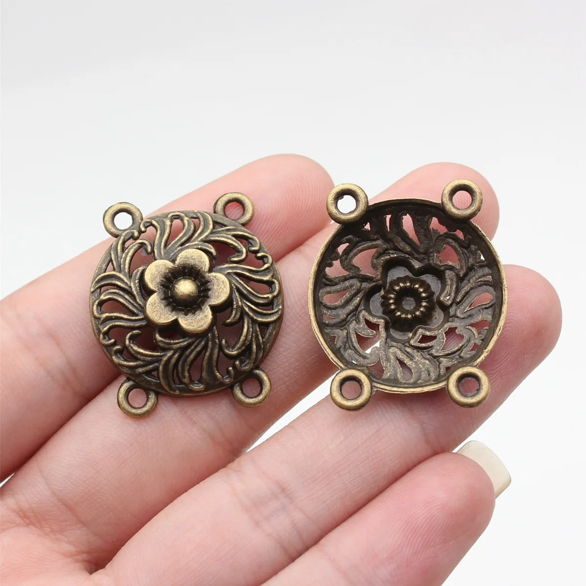 4pcs 25x29mm 2 Colors Body Chain Waist Chain Forehead Chain Connector DIY Jewelry Making Findings