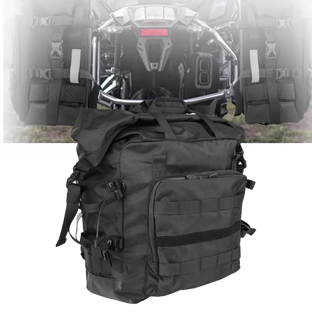 

Motorbike Luggage Backpack Motorcycle Side Bag Fully Waterproof 20L Expand 30L Universal Hook Saddle Travel Bags with Removable