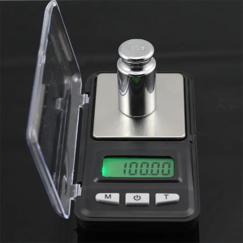 Portable Digital Milligram Scale 0.01g Precision LCD Jewelry Gold Diamond Weighing Balance Stainless Steel Pocket Mini Scales