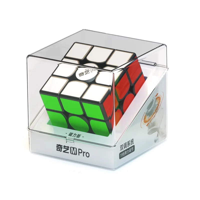 QiYi M プロ 3x3 シリーズ磁気/リニアモーターカー UV マジックキューブ知育玩具 3x3 マジックキューブリニアモーターカー位置決め Cubo Magico