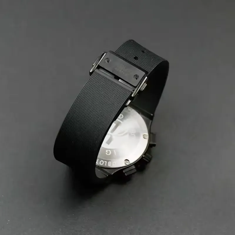 Waterproof Female Soft Rubber Watchband Accessories For HUBLOT Strap Watchband Multi-color convex 21x15mm Fold Buckle
