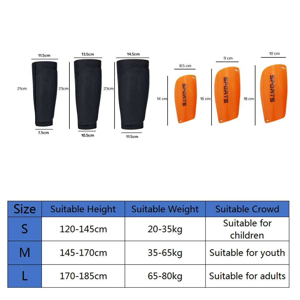 WOSWEIR 1 Pair Soccer Football Shin Guard Teens Socks Pads Professional Shields Legging Shinguards Sleeves Protective Gear