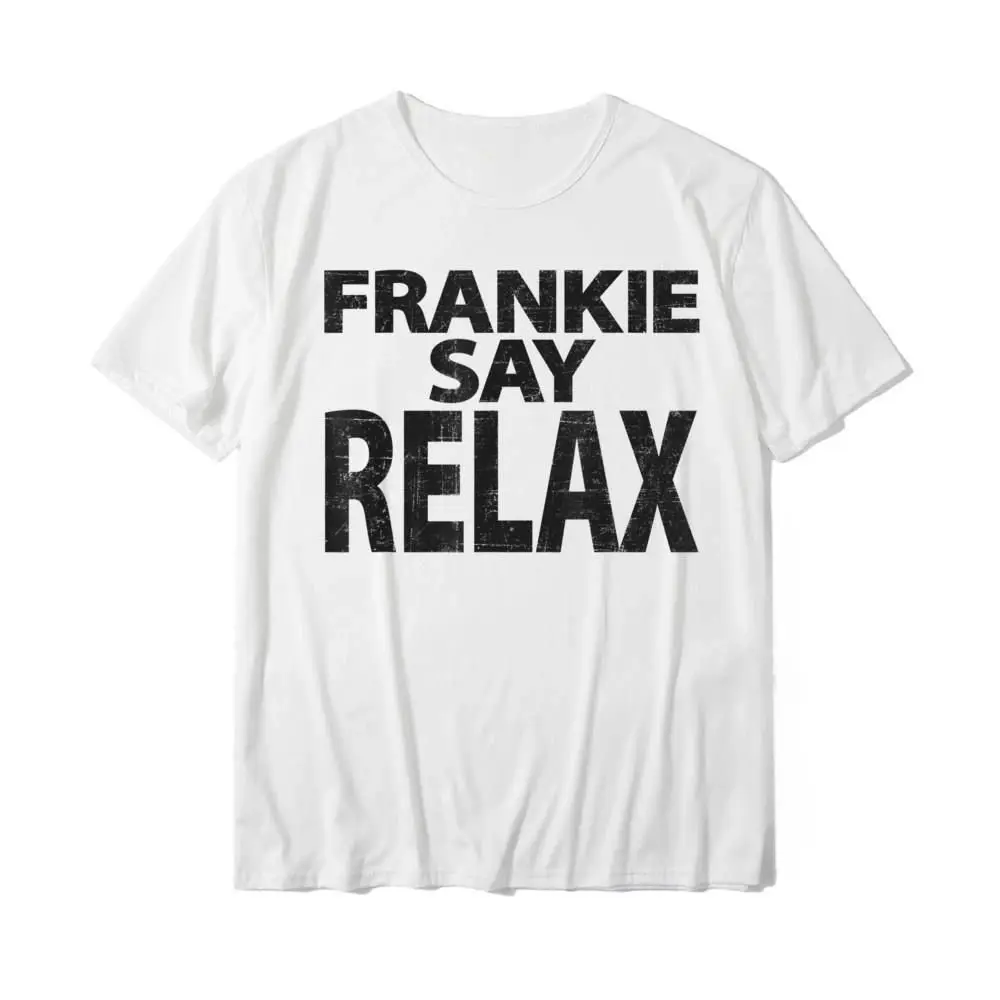 Frank says relaxed fun T-shirts' 90s vintage distress effect hip hop casual tops casual loose chic unisex clothing