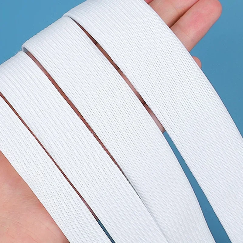 1M Elastic Bands Stretch Knit Elastic Spool Heavy Stretch Tape Wig Elastic Band for Sewing Waistband 10/15/20/25/30/50/60mm Wide