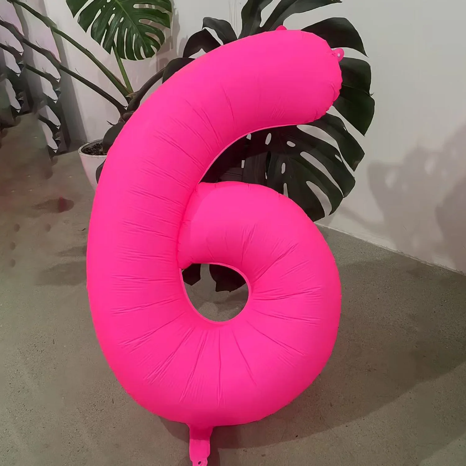 40 Zoll fluoreszierender rosa Zahlenballon 0-9, Dekoration für Erwachsenen-Geburtstagsfeiern, festliche Taufzubehör, Fotografie-Requisite – Detail 8