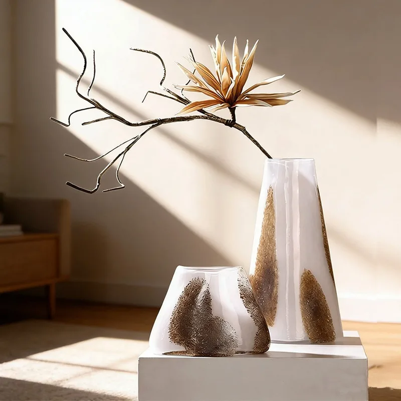 Glass Vase Porch Home Decoration Maison Jarrones Room Decor Floreros Altos تحف كبيره للمنزل В Скандинавском Стиле 2026 فازات